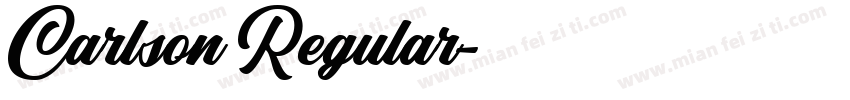 Carlson Regular字体转换